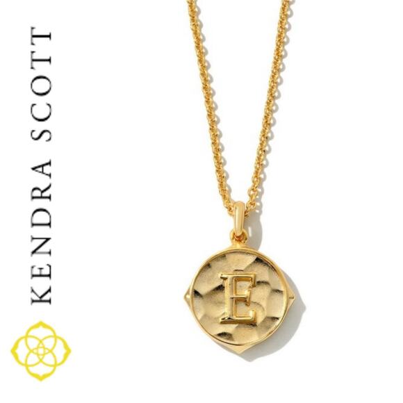 NEW | Kendra Scott | Initial "E" Gold Pendant Necklace (RET $40) - Picture 1 of 7